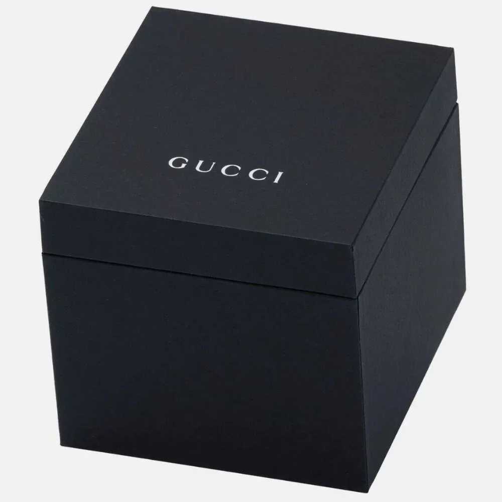 Gucci Men's 41mm Black Dial Steel Face Watch NWB